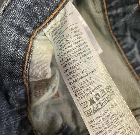 Levi Strauss Signature Men's Relaxed Straight Jeans W30 L30 Dark Wash - Picture 6 of 6